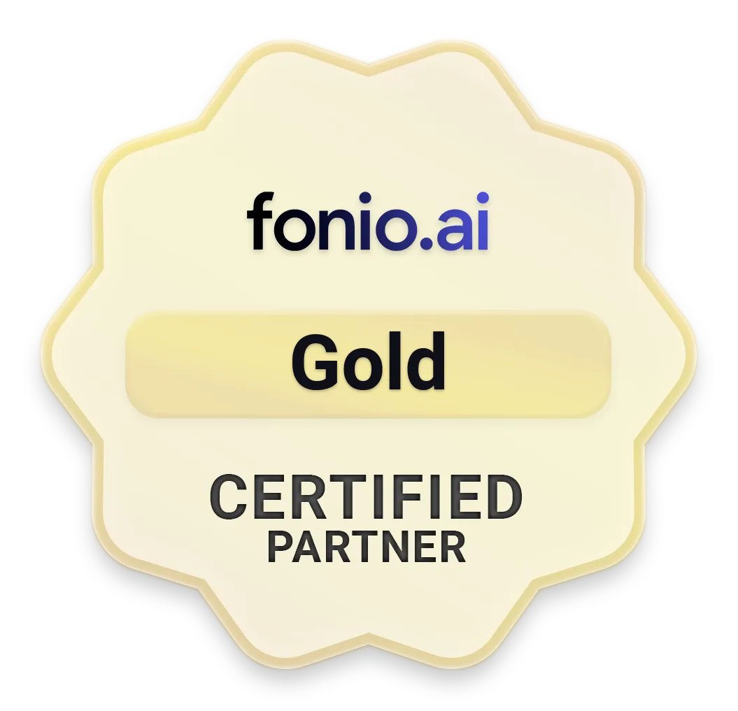 Fonio.ai zertifizierter Gold Partner – 10 Prozent Rabatt
